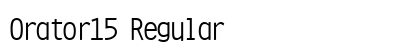 Orator15 Regular preview