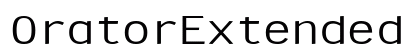 OratorExtended Regular Preview