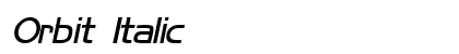 Orbit Italic preview