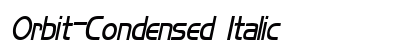Orbit-Condensed Italic preview