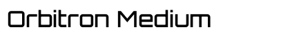 Orbitron Medium Preview