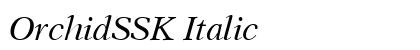 OrchidSSK Italic preview