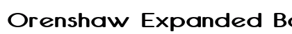 Orenshaw Expanded Bold Preview
