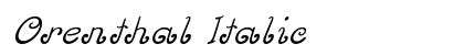 Orenthal Italic preview