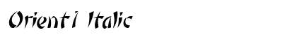 Orient1 Italic preview