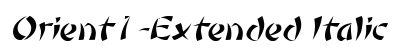 Orient1-Extended Italic preview