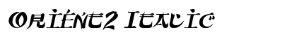Orient2 Italic preview