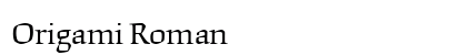 Origami Roman preview