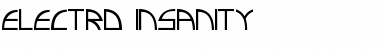 Electro insanity Regular Font