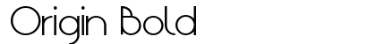 Origin Bold preview