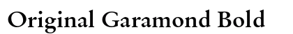 Original Garamond Bold preview