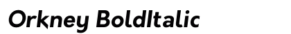 Orkney BoldItalic Preview