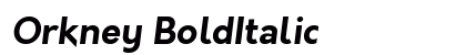 Orkney BoldItalic Preview