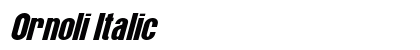 Ornoli Italic preview
