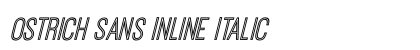 Ostrich Sans Inline Italic preview