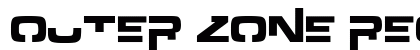 Outer zone Regular Font