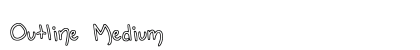 Outline Medium Font
