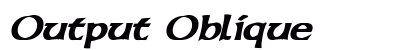 Output Oblique preview
