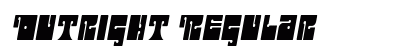Outright Regular Font