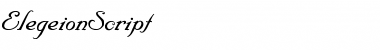 Download ElegeionScript Font Download ElegeionScript Font