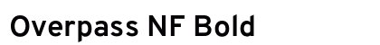 Overpass NF Bold preview