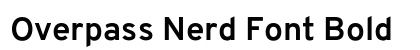 Overpass Nerd Font Bold preview