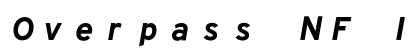 Overpass NF Italic Preview