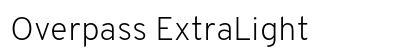 Overpass ExtraLight Font