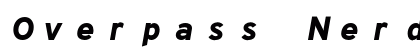 Overpass Nerd Font Mono Italic Preview