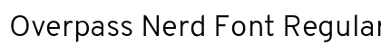 Overpass Nerd Font Regular Preview