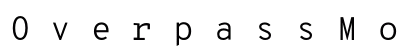 OverpassMono Nerd Font Mono Regular preview