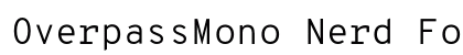 OverpassMono Nerd Font Regular preview