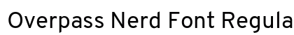 Overpass Nerd Font Regular Preview