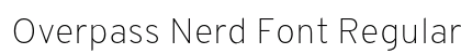 Overpass Nerd Font Regular Preview