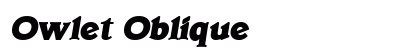 Owlet Oblique Preview
