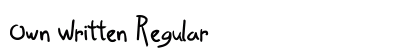 Own Written Regular preview