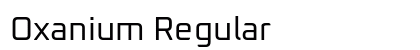 Oxanium Regular preview