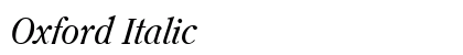 Oxford Italic Preview