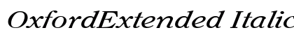 OxfordExtended Italic Preview