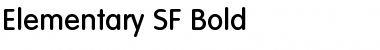 Elementary SF Bold Font
