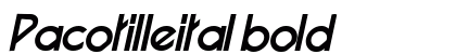 Pacotilleital bold Preview