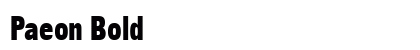 Paeon Bold Preview