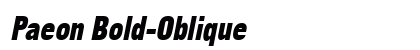 Paeon Bold-Oblique Preview