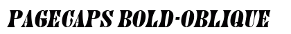 PageCaps Bold-Oblique Preview