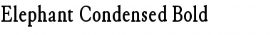 Elephant Condensed Bold Font
