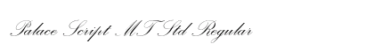 Palace Script MT Std Regular preview