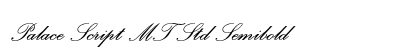 Palace Script MT Std Semibold Preview
