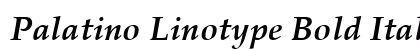 Palatino Linotype Bold Italic Font