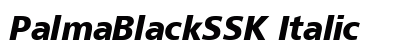 PalmaBlackSSK Italic Preview
