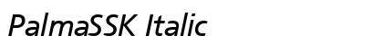 PalmaSSK Italic Preview